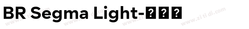 BR Segma Light字体转换